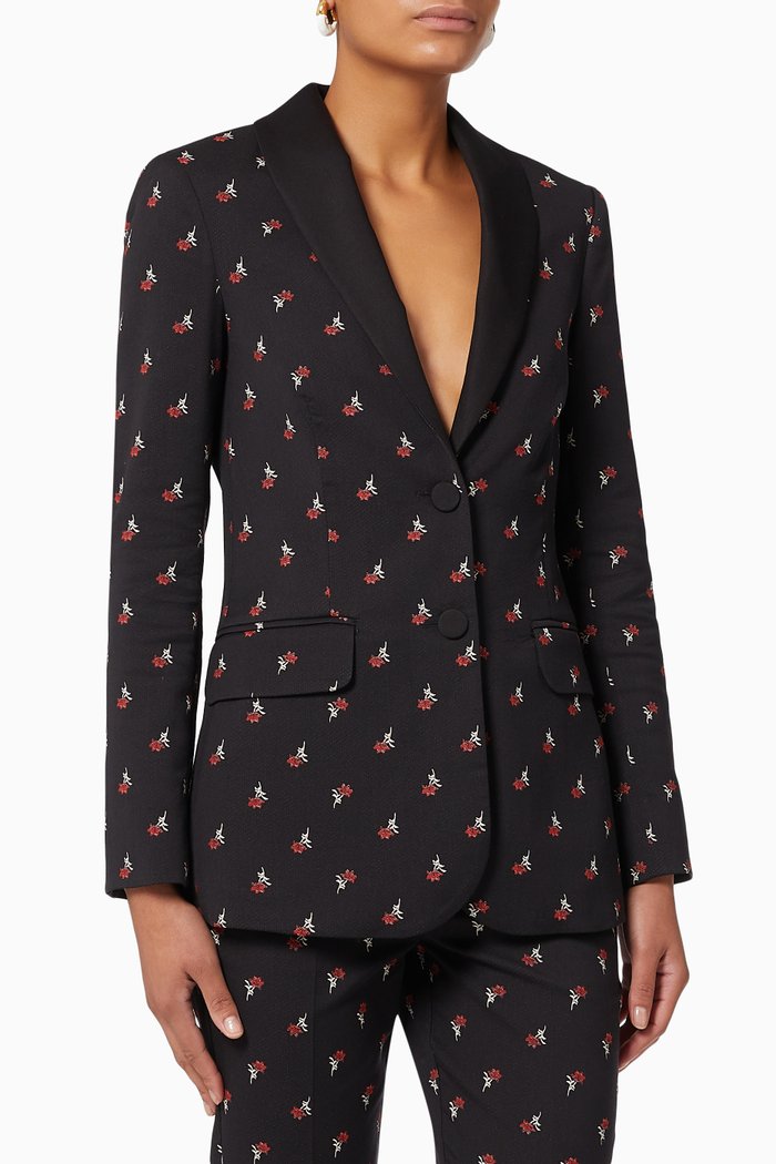 Mantegna Blazer in Cotton, Black