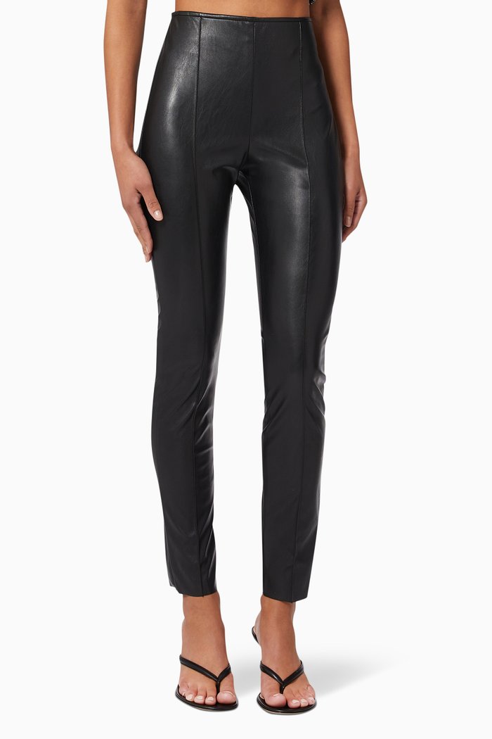 

Damasco Pants in Faux Leather, Black