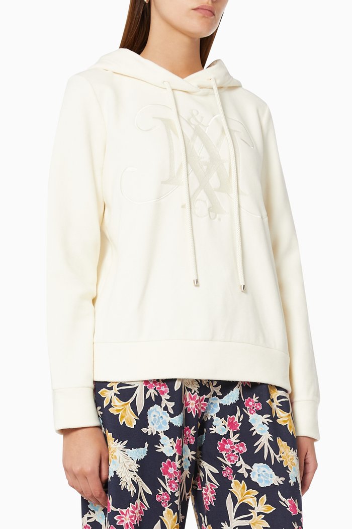 

Monogram Hoodie, White