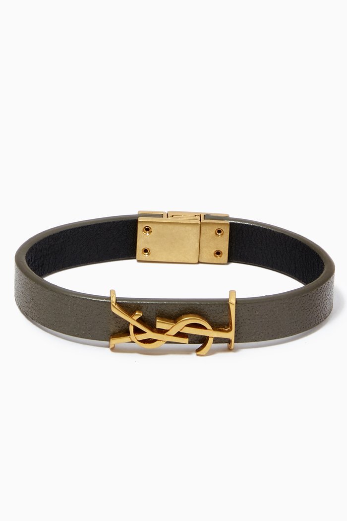

Opyum Bracelet in Leather, Grey