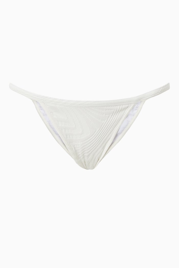 

Otis Bikini Bottoms in Textured Lycra, Neutral