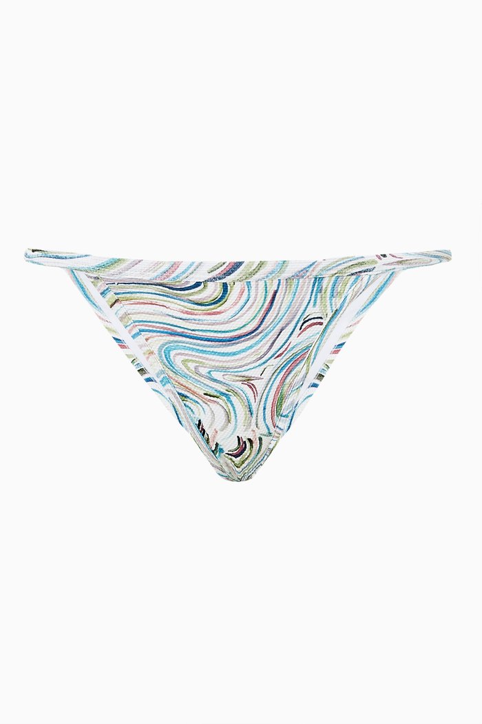 

Otis Bikini Bottoms in Textured Lycra, Multicolour