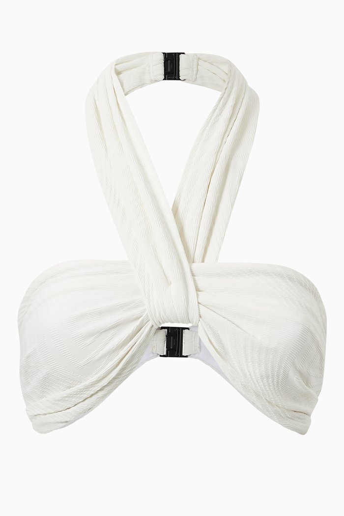 

Herman Bikini Top in Textured Lycra, Neutral