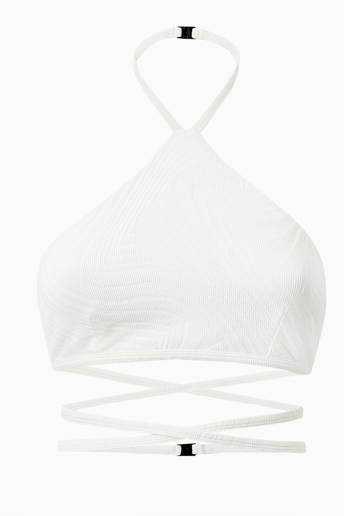 

Winston Bikini Top in Textured Lycra, Neutral