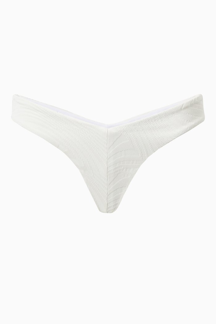 

Chad Bikini Bottom in Textured Lycra, Neutral