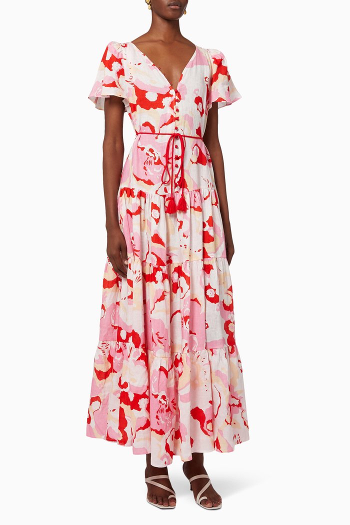 Gisli Maxi Dress, Multicolour