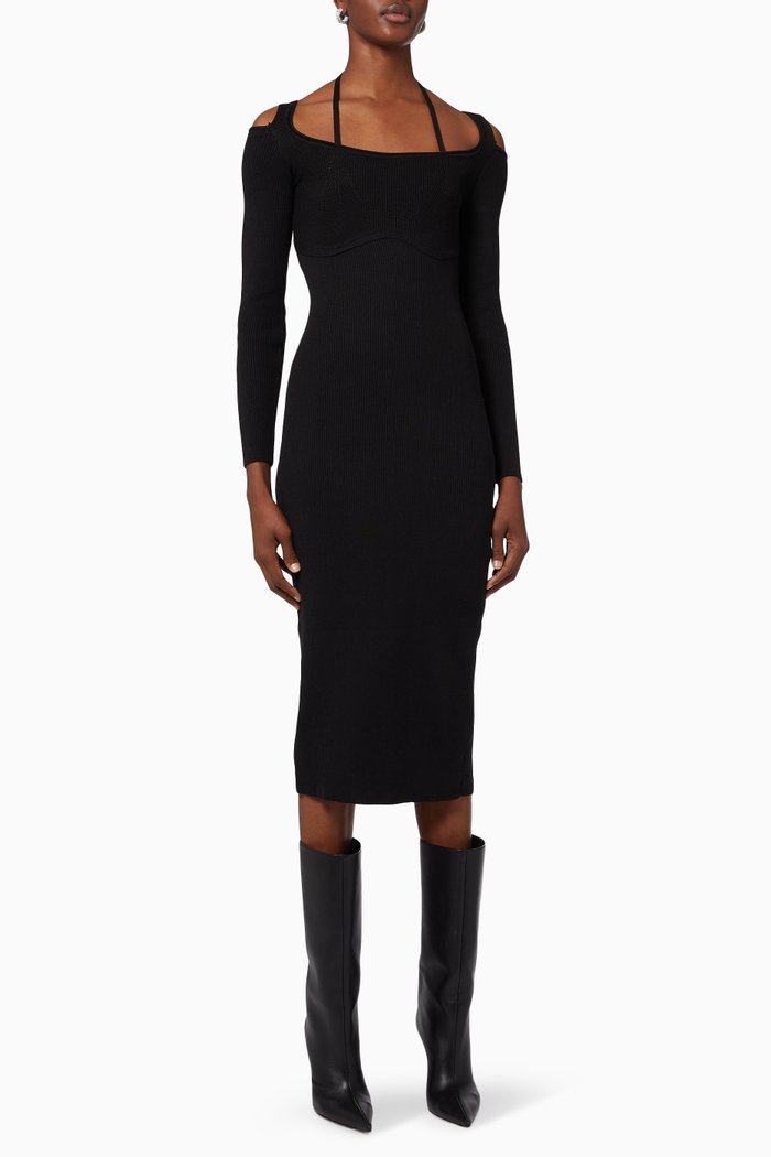 

Marisol Knit Dress, Black