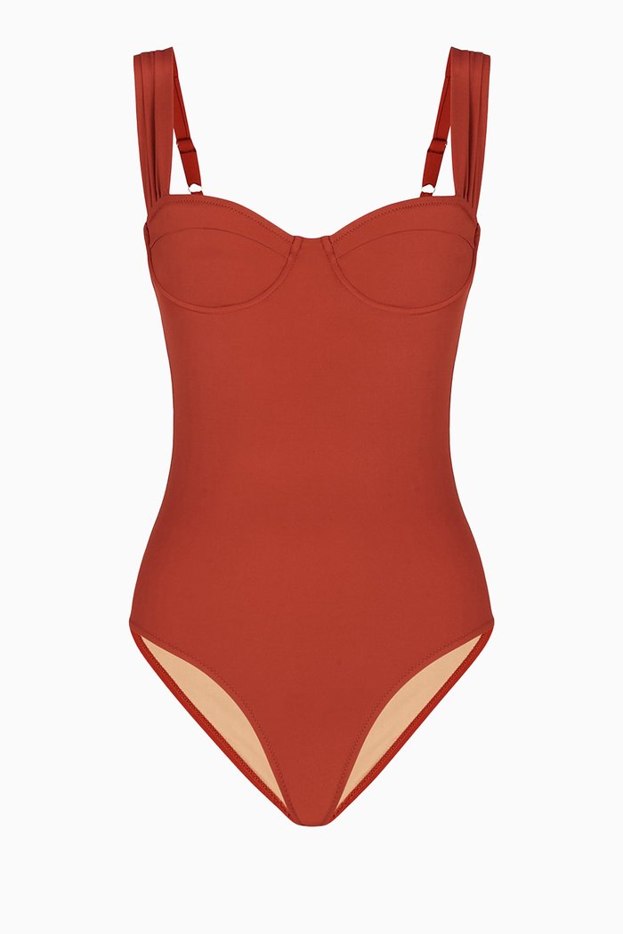 

Parker One Piece Swimsuit in Econyl®, Red