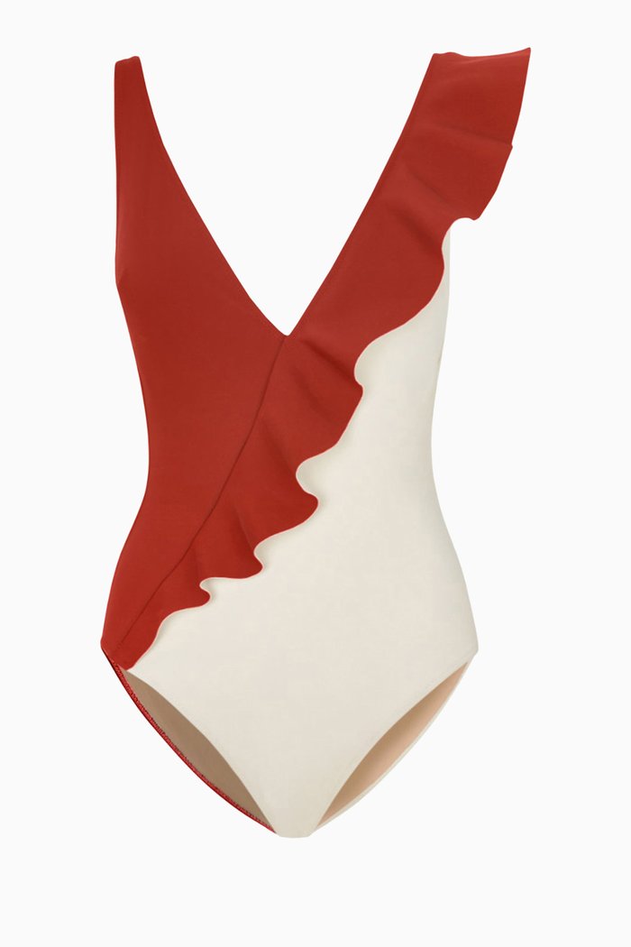 

Otto One Piece Swimsuit in Econyl®, Red