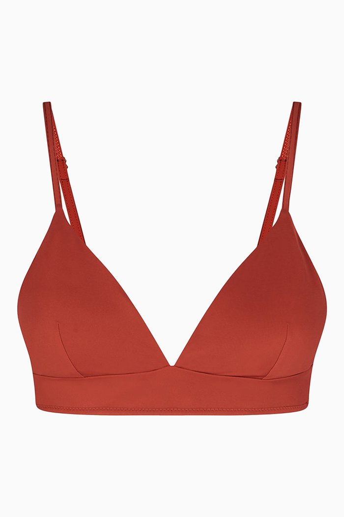 

Sabine Bikini Top in Econyl®, Red