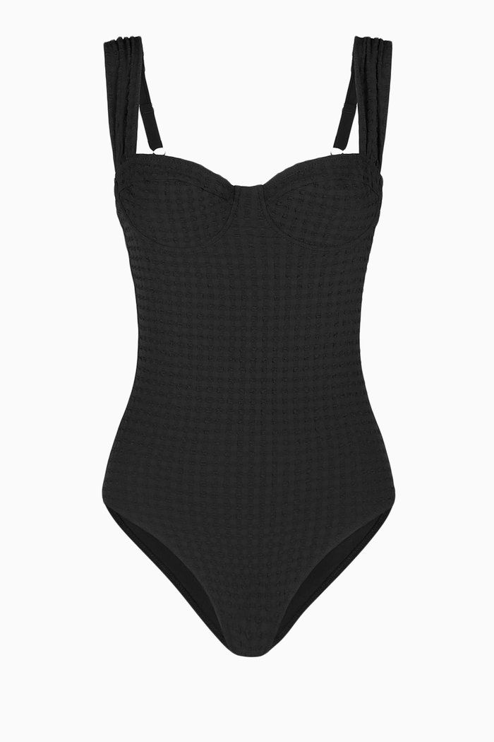 

Parker One Piece Swimsuit in Econyl®, Black