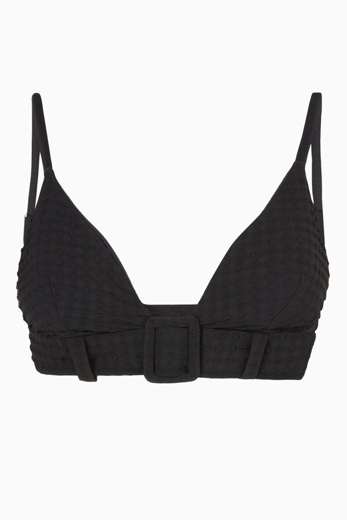 

Sabine Bikini Top in Econyl®, Black
