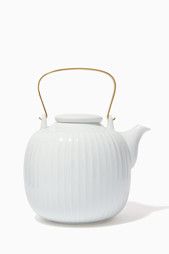 

Hammershøi Teapot in Ceramic, White