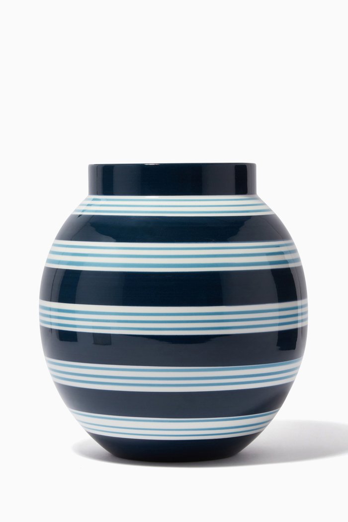 

Omaggio Nuovo Vase in Ceramic, Blue