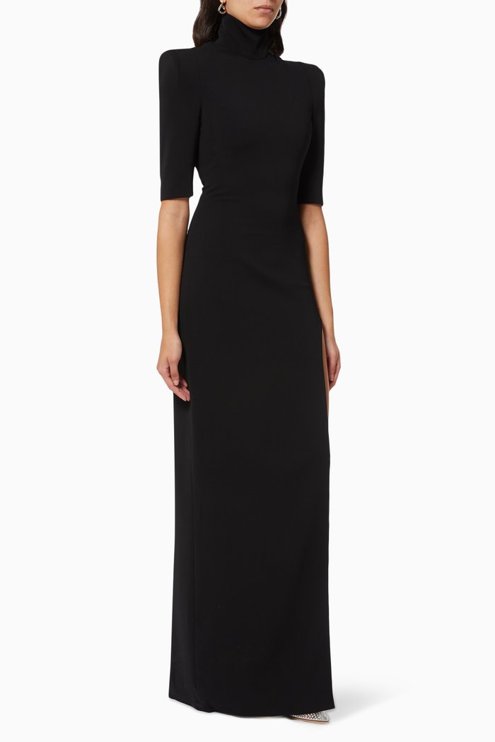 

Side Slit Maxi Dress, Black