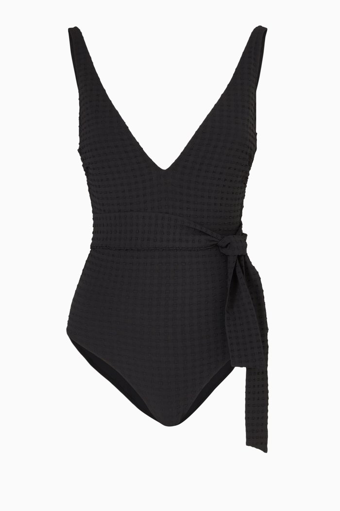 

Freda One Piece Swimsuit in Econyl®, Black