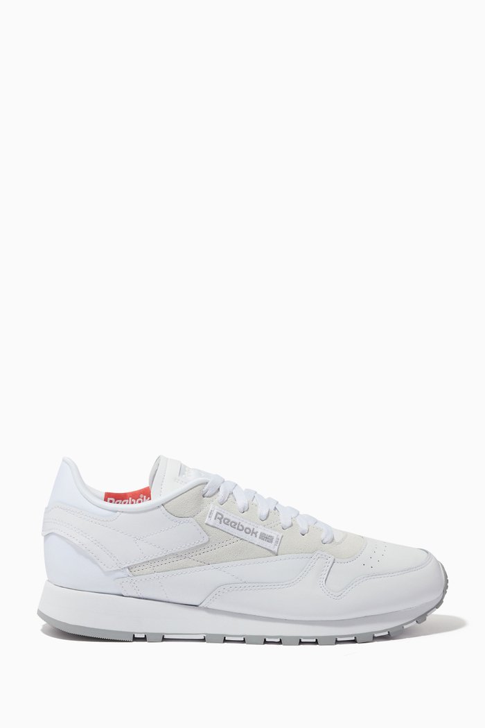 Classic Leather Sneakers, White