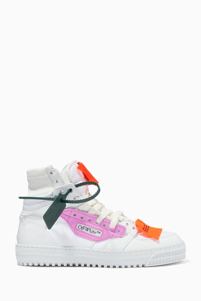 

Off Court 3.0 Sneakers in Leather & Canvas, White