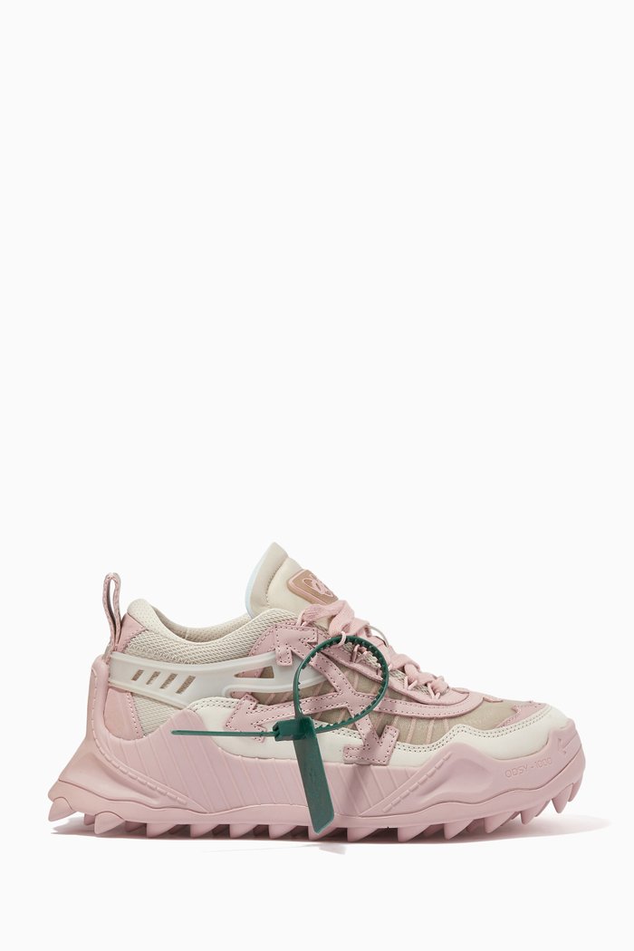 

ODSY-1000 Sneakers in Mesh & Leather, Neutral