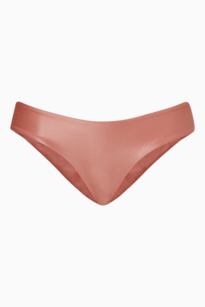 

Wave Bikini Bottom in Nylon, Pink
