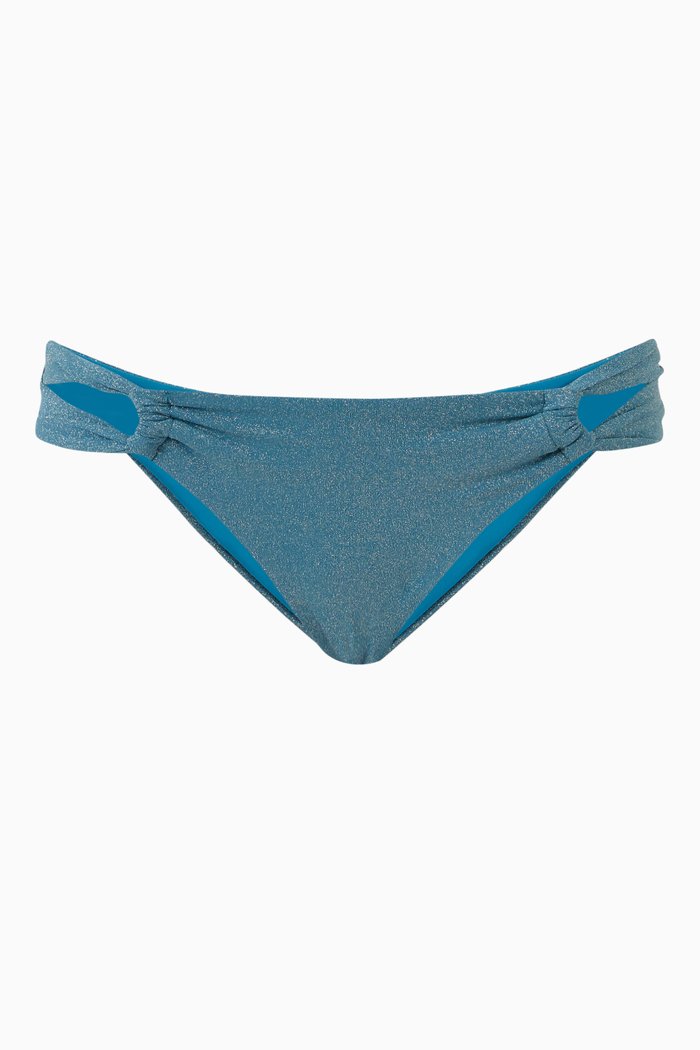 

Narcissus Bikini Bottom in Nylon, Blue