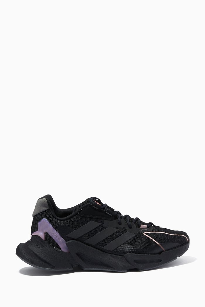 

X9000L4 Low Top Sneakers in Knit Mesh, Black
