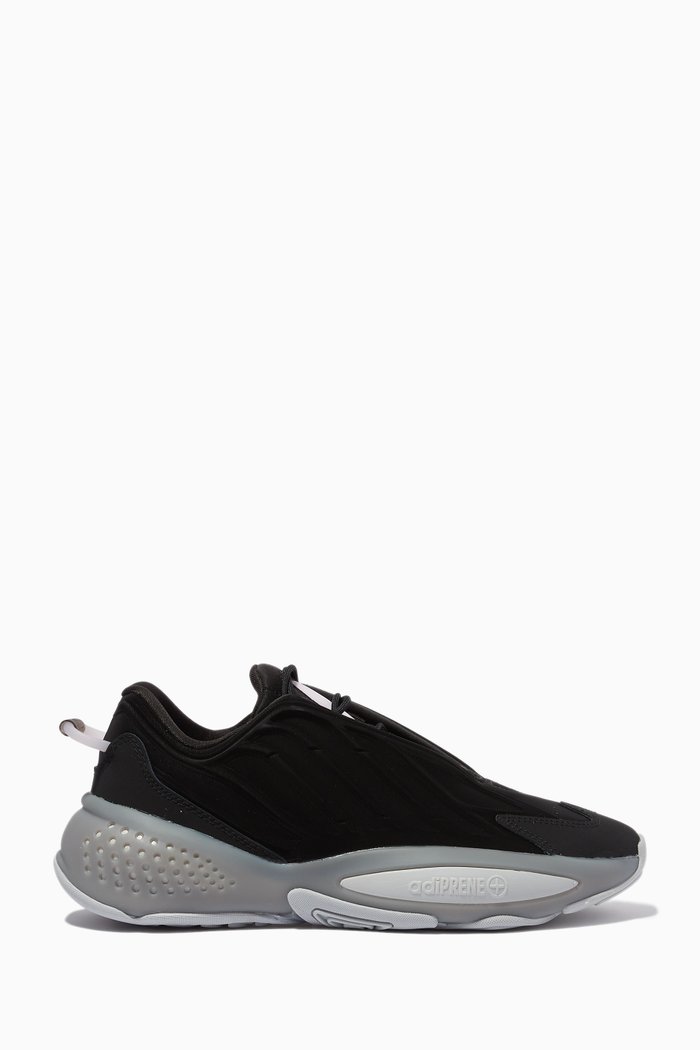 

Ozrah Low-top Sneakers in Mixed Materials, Black