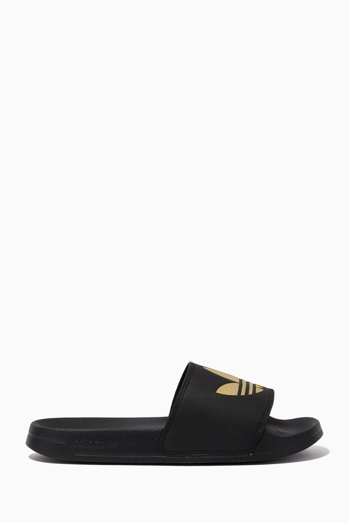 

Adilette Lite Flat Slides in Synthetic, White