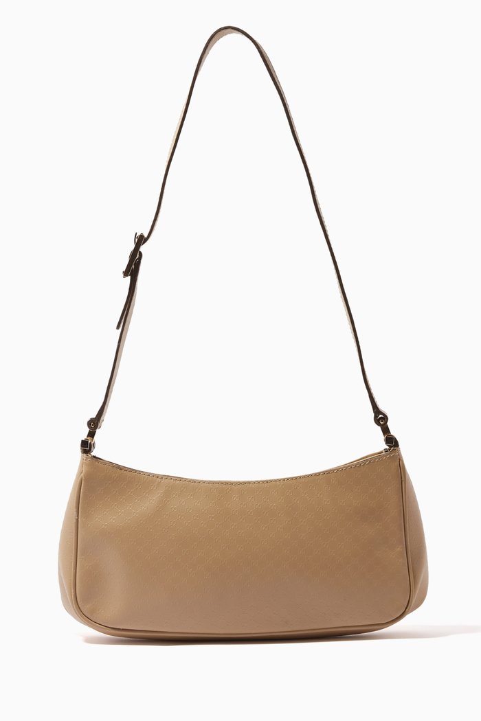 

Tom Ford for Gucci Baguette Bag in GG Embossed Leather, Neutral