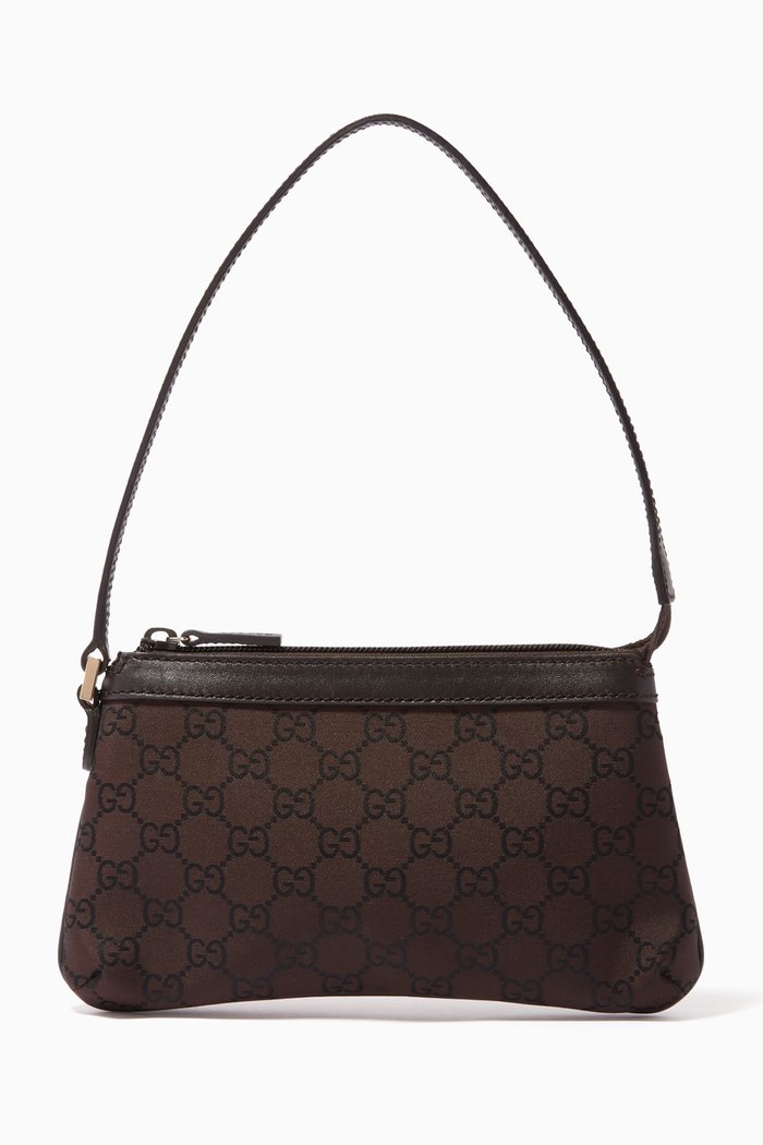 

Tom Ford for Gucci Shoulder Bag in GG Satin, Brown