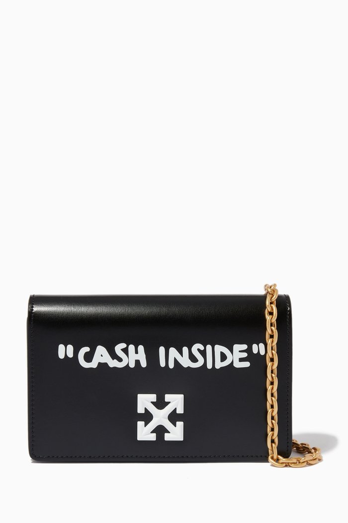 

Jitney 0.5 Crossbody Bag in Patent Leather, Black