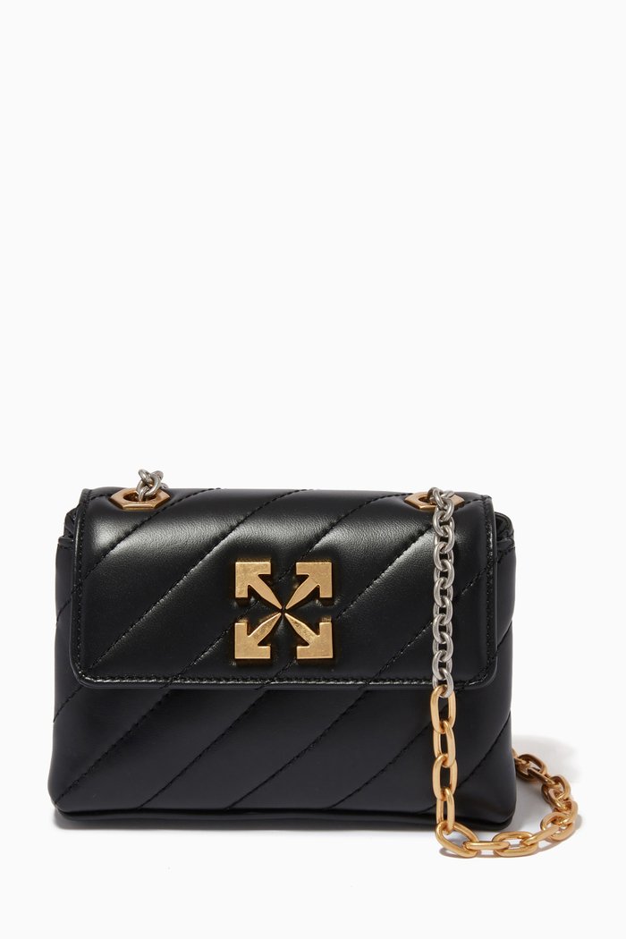 

Jackhammer 17 Shoulder Bag in Quilted Leather, Black