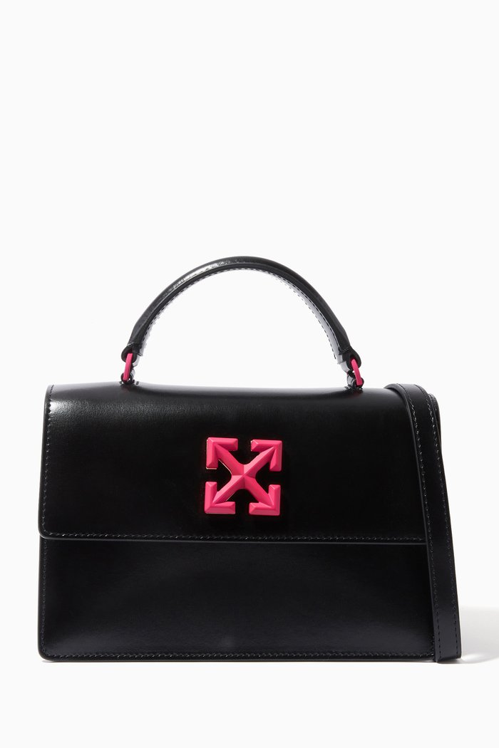

Jitney 1.4 Top Handle Bag in Leather, Black