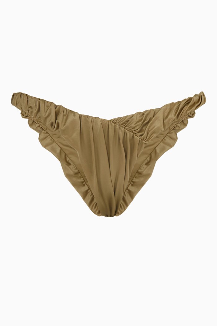 

Vision Bikini Bottoms in Nylon, Gold