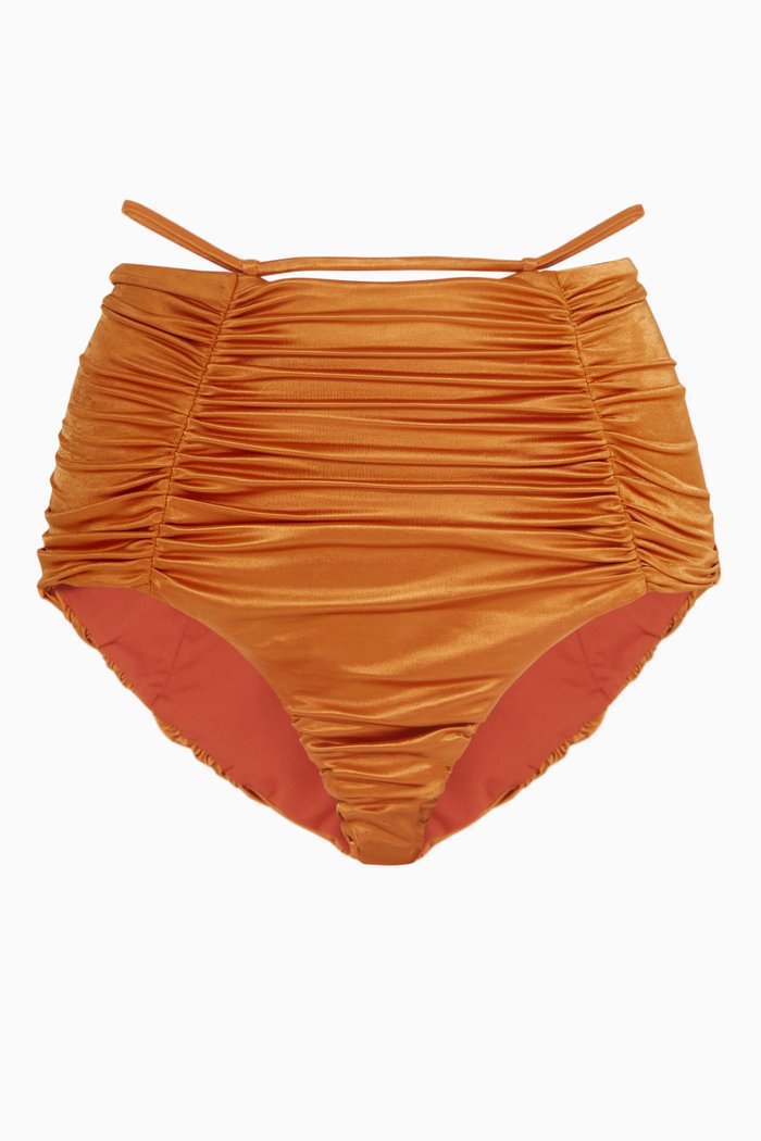 

Sculpture High Rise Bikini Bottoms, Orange