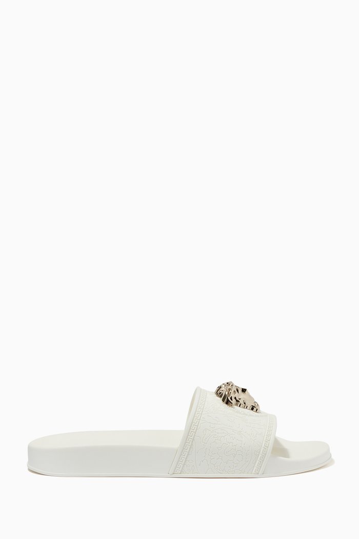 

Medusa Palazzo Pool Slides in Rubber, White