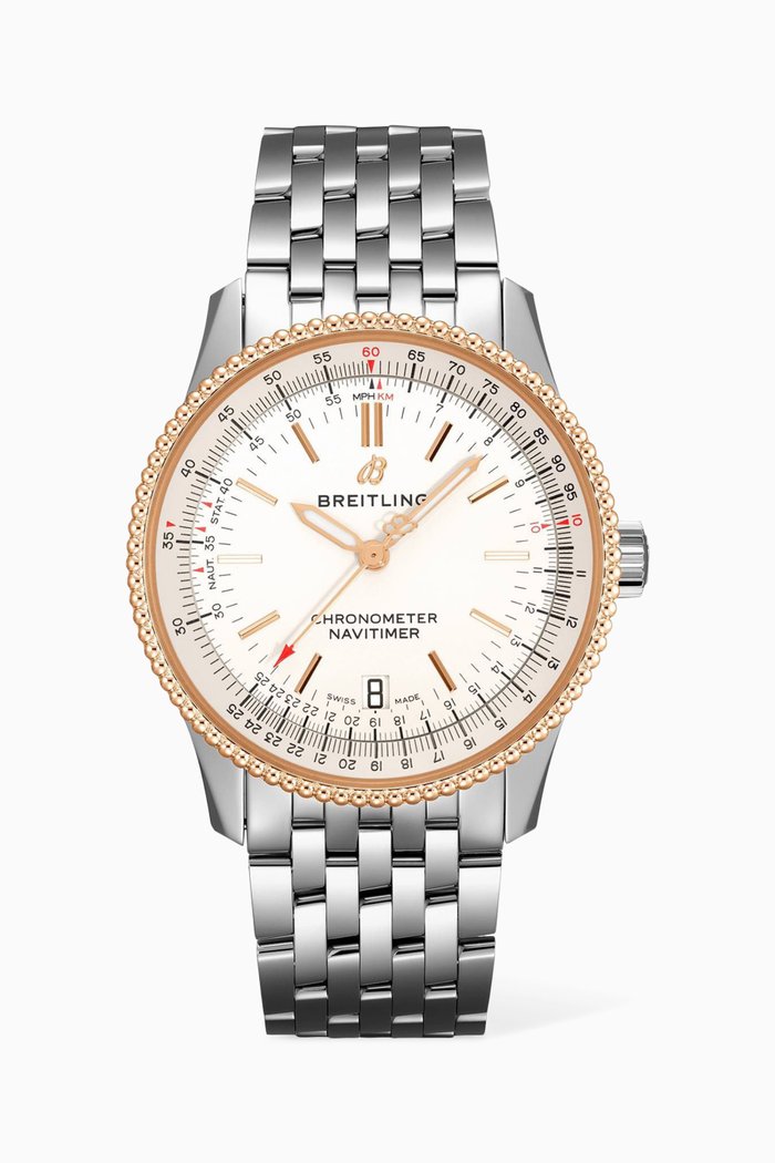 

Navitimer Automatic 38 with 18kt Red Gold, White