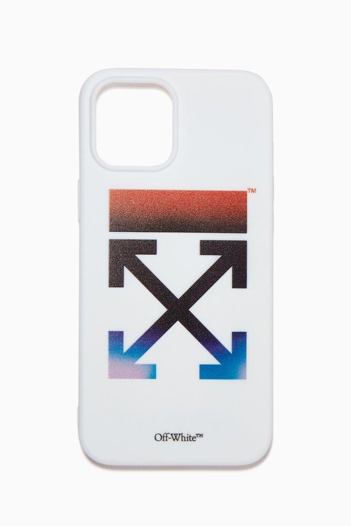 

Blurred Arrows iPhone 12 Pro Max Case in PVC, White
