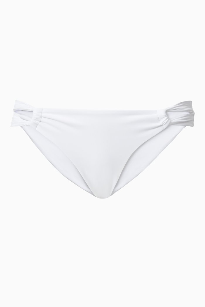 

Narcissus Bikini Bottom in Nylon, White
