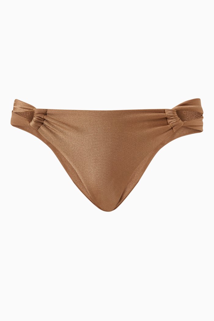 

Narcissus Bikini Bottom in Nylon, Metallic