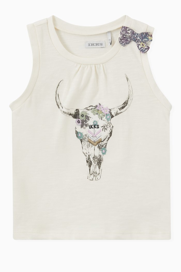 

Vest Top in Organic Cotton, White