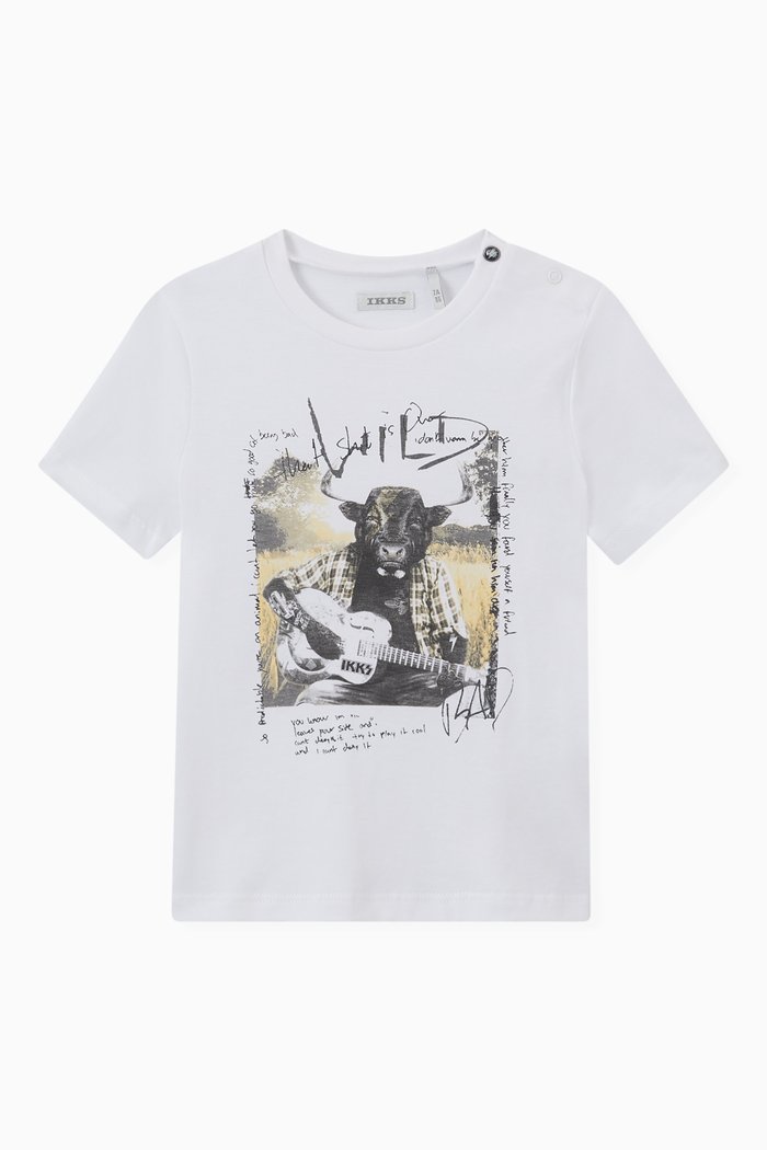 

Graphic T-Shirt in Organic Cotton, White