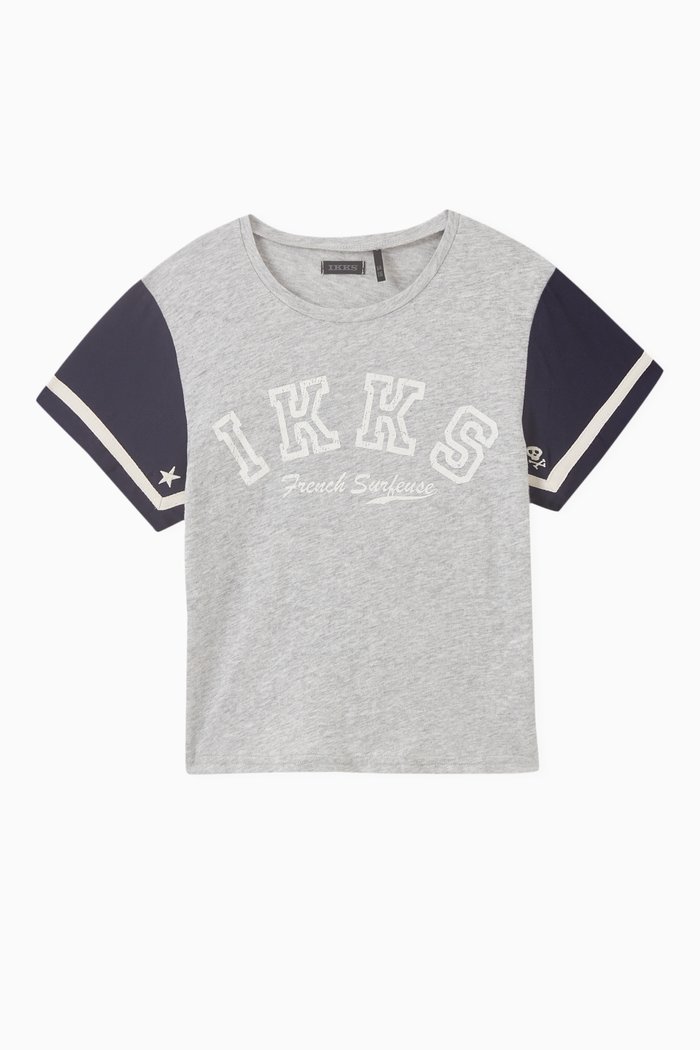

Marl T-shirt in Organic Cotton, Grey