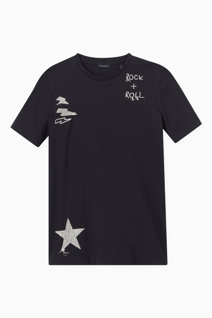 

Graphic T-shirt in Organic Cotton, Black