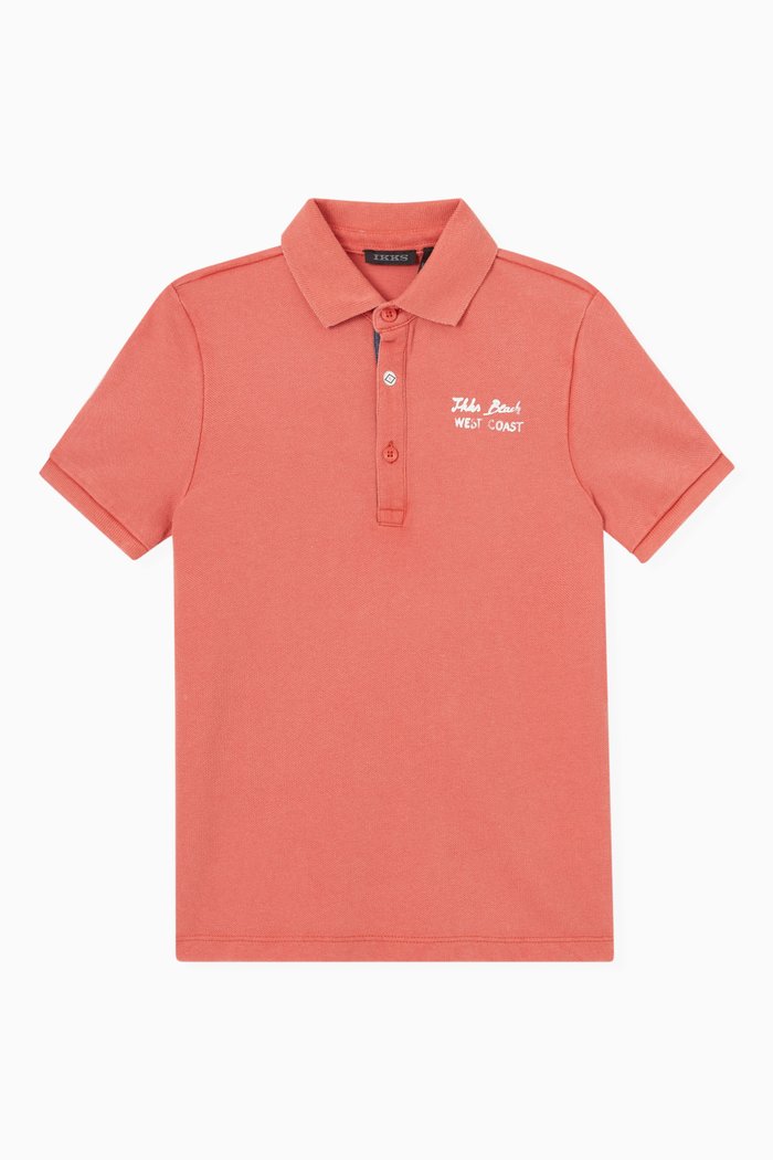 

Polo Shirt in Cotton, Pink