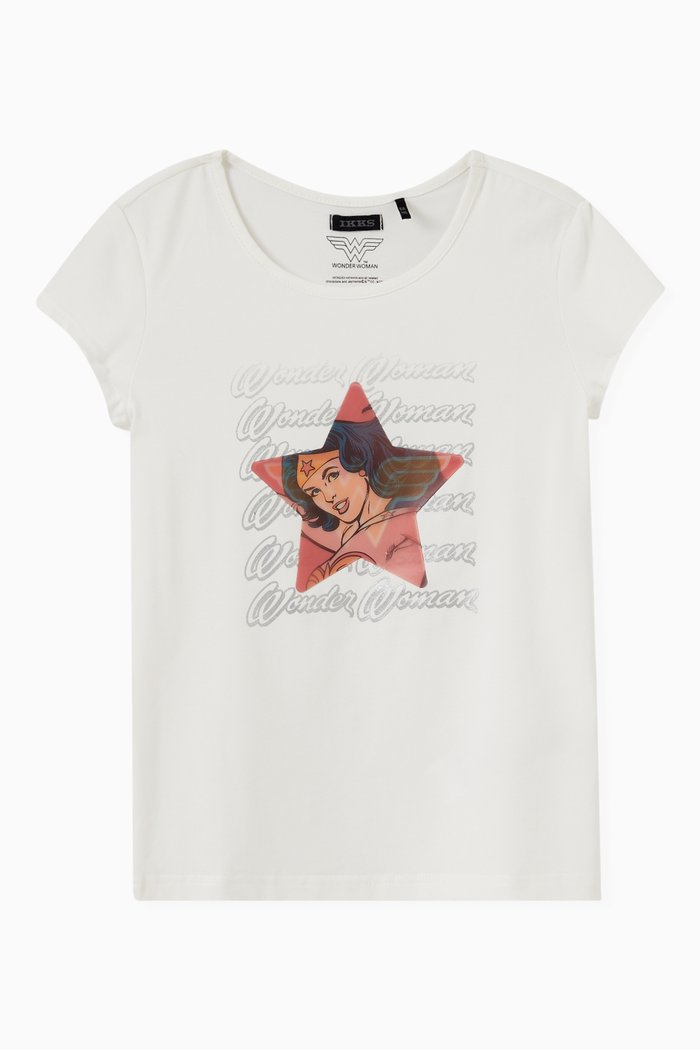 

Short Sleeves Graphic T-Shirt in Cotton, White