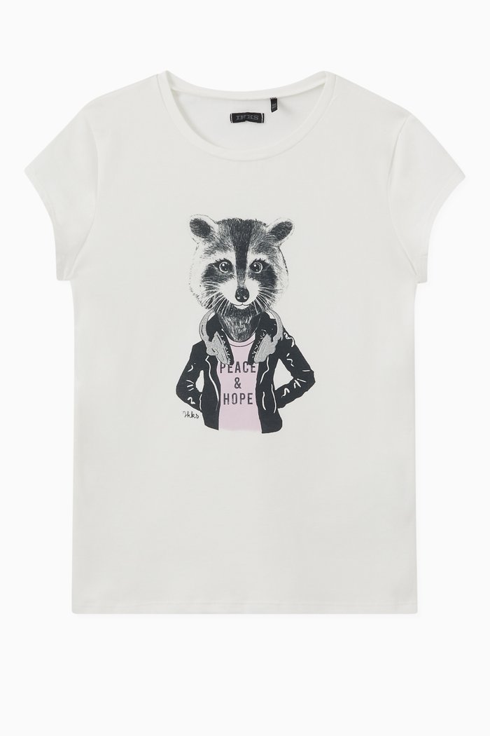 

Graphic T-Shirt in Cotton, White