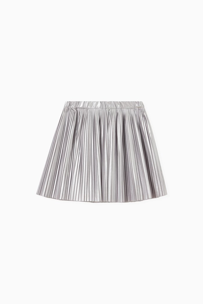 

Pleated Skirt, Silver