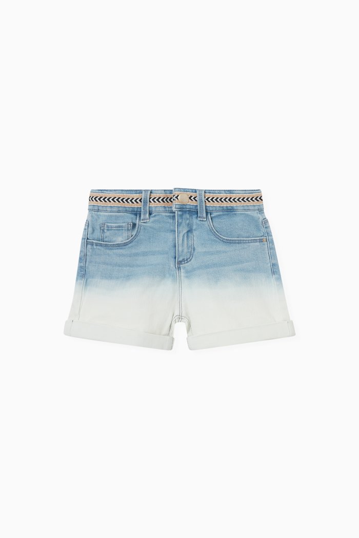 

Denim Shorts in Cotton Stretch, Blue