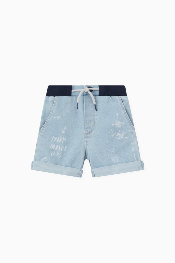

Denim Shorts in Organic Cotton, Blue